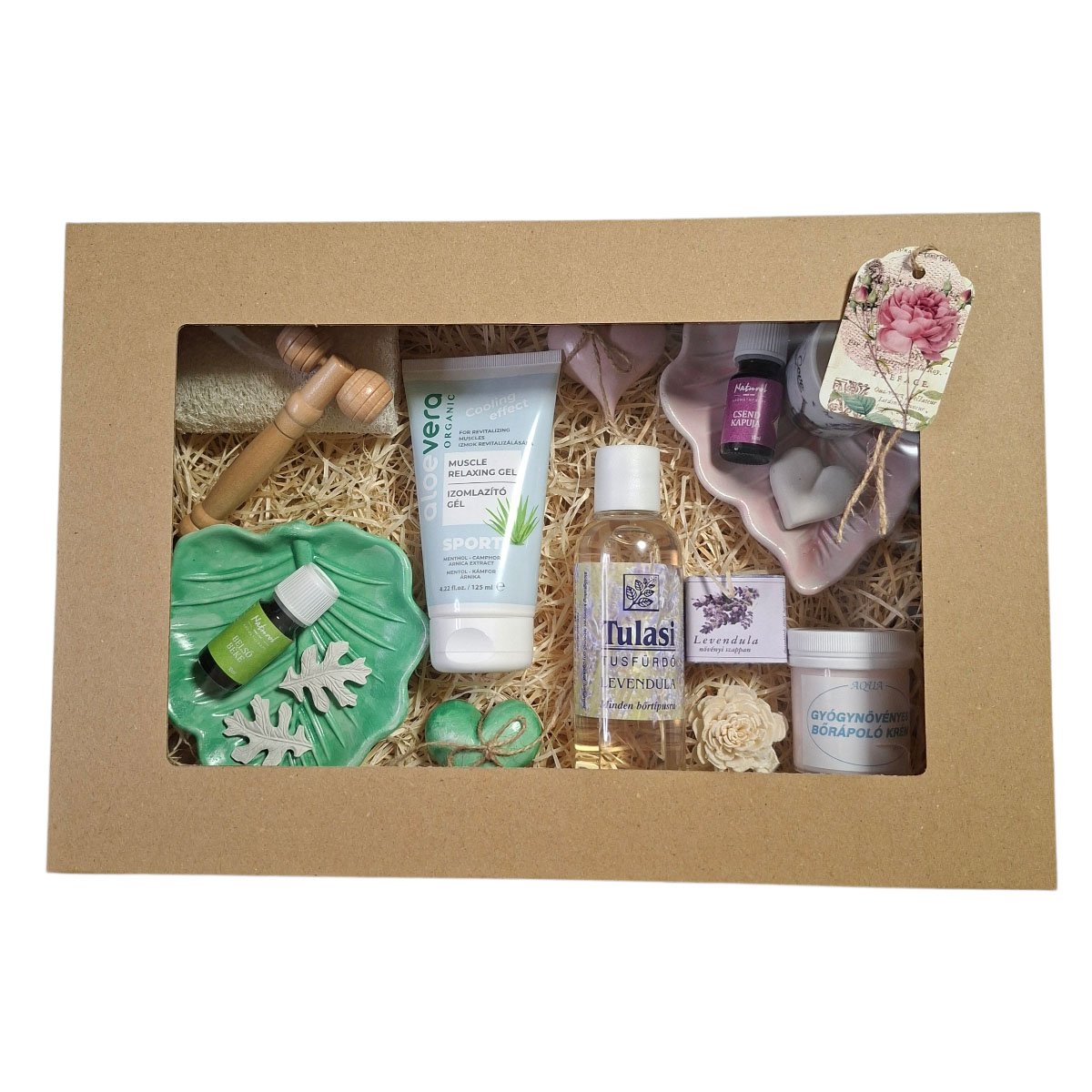 Elegáns páros ajándékdoboz természetes wellness termékekkel – VITALUX Harmónia kollekció