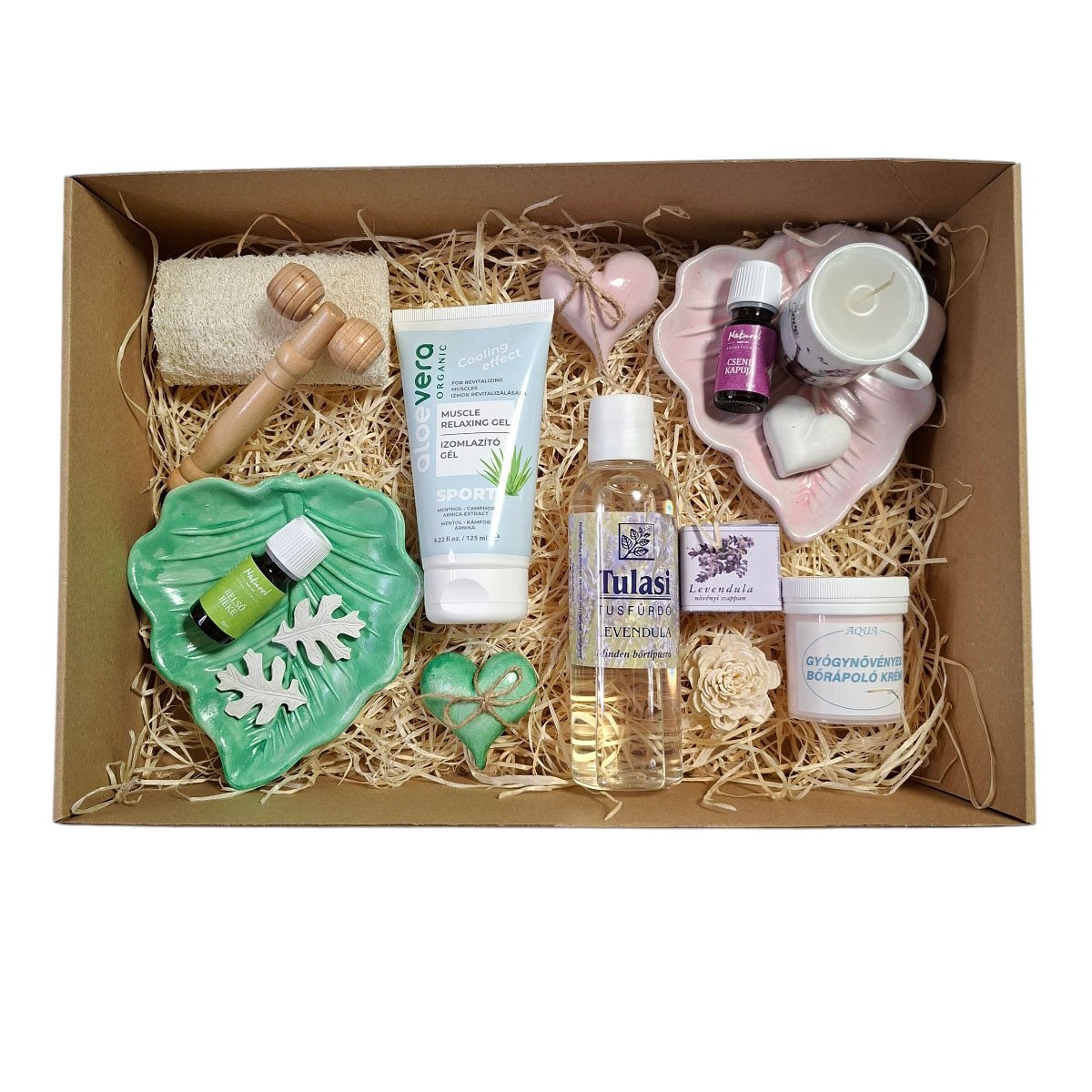 Páros spa élmény otthon – levendulás tusfürdő, aloe vera gél és dupla aromaterápiás szett