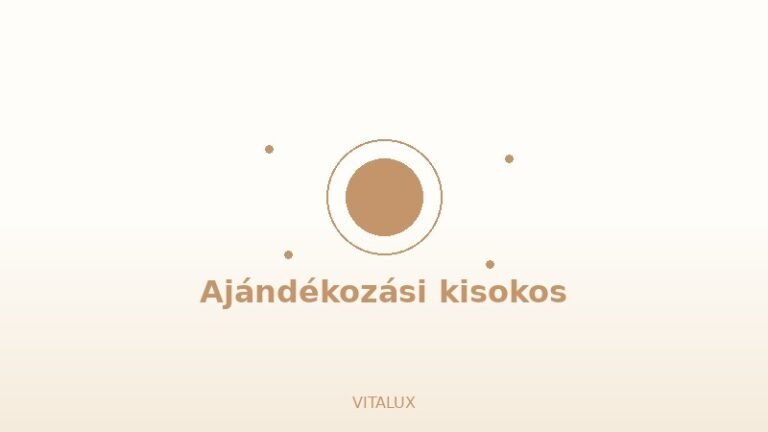 Ajándékozási kisokos - VITALUX